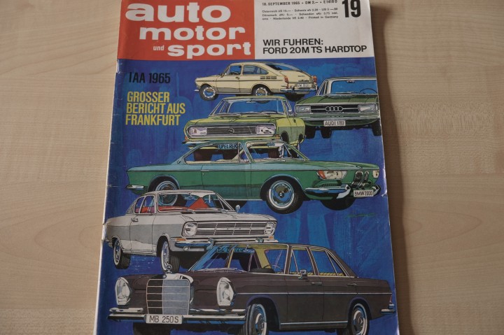 Deckblatt Auto Motor und Sport (19/1965)